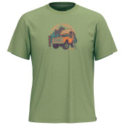 Tricou Smartwool Long Weekend Short Sleeve Graphic Tee verde fern green