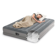Saltea gonflabilă Intex Queen Dura-Beam Prestige Mid-Rise USB Pump