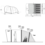 Cort de familie - 5 persoane Easy Camp Brimnes 5 Air