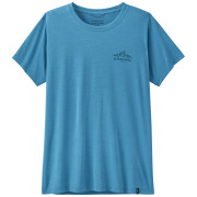 Tricou femei Patagonia Women's Capilene Cool Daily Shirt - Cloud Crag albastru Shore Blue - Light Shore Blue X-Dye