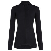 Hanorac funcțional de damă Icebreaker Women Merino Blend 200 RealFleece™ Descender LS Zip Hoodie negru Black