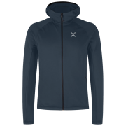 Hanorac funcțional bărbați Montura Fadis Grid Hooded Maglia albastru închis Blueberry
