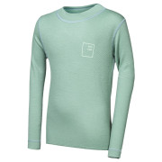 Tricou funcțional copii Sensor Merino DF Logo Up Basil Green verde deschis Basil Green