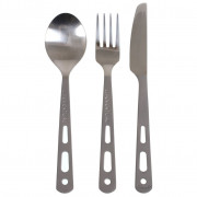 Set tacâmuri LifeVenture Knife Fork Spoon Set - Titanium