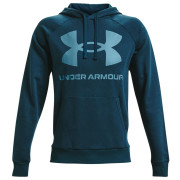 Hanorac bărbați Under Armour Rival Fleece Big Logo_HD albastru închis