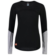 Tricou funcțional femei Mons Royale Bella Tech LS negru/gri