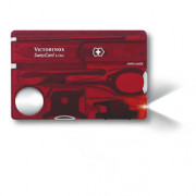 Card multifuncțional Victorinox SwissCard Lite roșu
