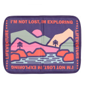 Pad pentru șezut LifeVenture Sit Mat violet Mountain