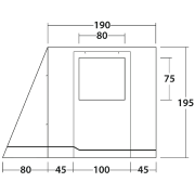 Tendă Outwell VA Backroads Awning Room