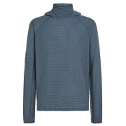 Hanorac bărbați Icebreaker Men Mer 400 RealFleece Grid Pulover Hood albastru/gri Abyss