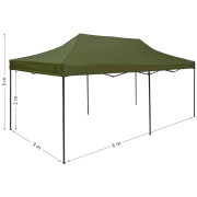 Cort pentru petreceri Cattara 3 x 6m Waterproof