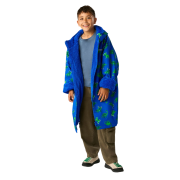 Geacă impermeabilă pentru copii Regatta Junior Changing Robe Olymp Blue Dino