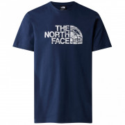 Tricou bărbați The North Face M S/S Woodcut Dome Tee albastru
