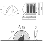 Cort turistic Easy Camp Rondane 3 II.