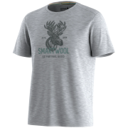 Tricou funcțional bărbați Smartwool Men's Moose Mode Active Short Sleeve Gra gri