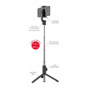 Băț de selfie Swissten BLUETOOTH SELFIE STICK ALUMINUM TRIPOD PRO