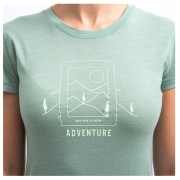 Tricou funcțional femei Sensor Marino Air Say Yes mân. scurtă