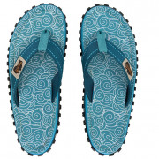 Șlapi femei Gumbies Islander Flip-Flops - Turquoise Swirls