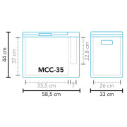 Ladă frigorifică cu compresor Mestic Compressor MCC-35 AC/DC