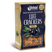 Crackers Lifefood LIFE CRACKERS Olivové RAW BIO 90 g maro