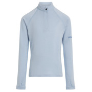 Tricou funcțional copii Icebreaker K 260 Tech LS Half Zip albastru deschis Zinc Blue