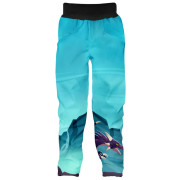 Pantaloni softshell copii WAMU Dragon Fantasy albastru BLUE