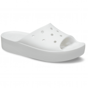 Papuci femei Crocs Platform slide alb
