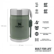 Termos pentru mâncare Stanley cu lingură/ furculiță 400 ml