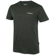 Tricou bărbați Zulu Merino 160 Short 4C Comfy verde închis dark green melange