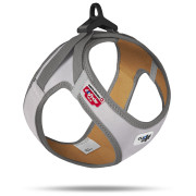 Ham pentru câini Curli Glow Reflective gri/maro Gray