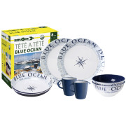Set vase Brunner Set tête-à-tête Blue Ocean 8 pcs