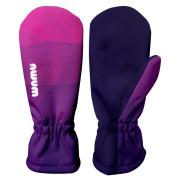 Mănuși softshell pentru copii WAMU Mozaika purple
