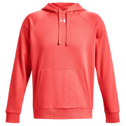 Hanorac bărbați Under Armour Rival Fleece Hoodie roșu Venom Red / / White