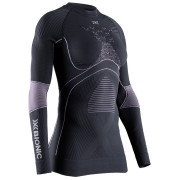 Tricou funcțional femei X-Bionic Energy Accumulator 4.0 Shirt Lg Sl negru/roz CHARCOAL/MAGNOLIA