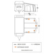 Cort frontal Vango Tuscany Air 400 Elements ProShield