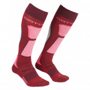Șosete femei Ortovox W's Ski Rock'n'Wool Socks roșu/roz