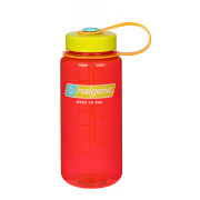 Sticlă Nalgene Wide Mouth 0,5l roșu/galben