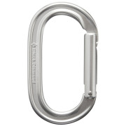Carabinieră Black Diamond Oval Keylock argintiu Polished