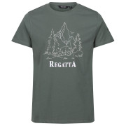 Tricou bărbați Regatta Cline VII verde închis Dark Forest Green Mountain