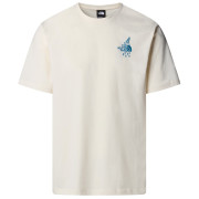 Tricou bărbați The North Face U Powder Days Relaxed S/S Tee-Graphic alb White Dune