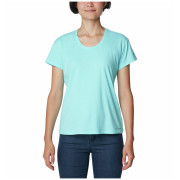 Tricou femei Columbia Sun Trek™ SS Tee albastru deschis Aquamarine Heather