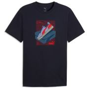 Tricou bărbați Puma Graphic Tee albastru închis New Navy