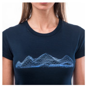 Tricou funcțional femei Sensor Merino Active Pt Mountains Deep Blue