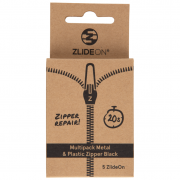 Accesorii pentru voiaj ZlideOn Multipack Metal & Plastic Zipper negru