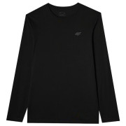 Tricou bărbați 4F Longsleeve M375 negru DEEP BLACK