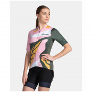 Tricou de ciclism femei Kilpi Ritael roz/verde