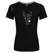 Tricou femei Chillaz Valencia Happy Alpaca negru Black