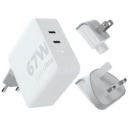 Încărcător Xtorm 67W GaN-Ultra Travel Charger + USB-C PD Cable alb white