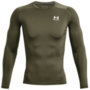 Tricou funcțional bărbați Under Armour HG Armour Comp LS verde închis Marine OD Green / / White