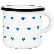 Cană Zulu Cup Mini Heart alb/albastru